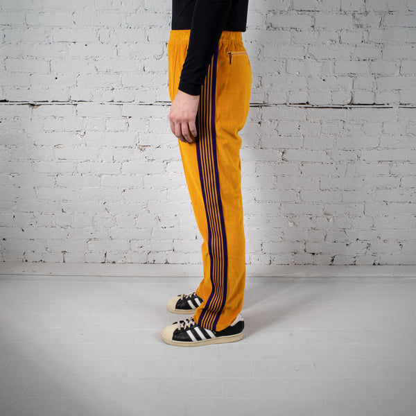 NEEDLES NARROW VELOUR TRACK PANT YELLOW – RCHMND