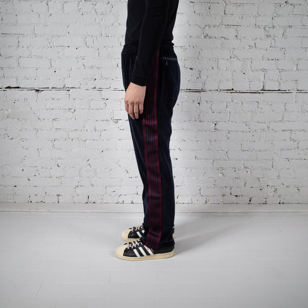 NEEDLES NARROW VELOUR TRACK PANT NAVY – RCHMND